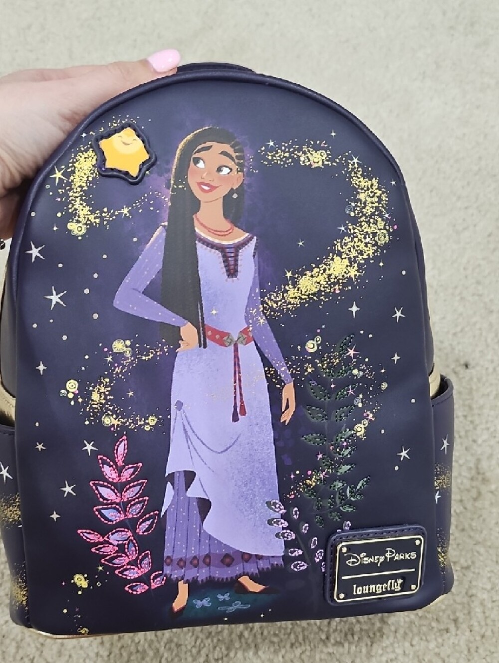 Loungefly Purple Mirabel Artwork Mini Backpack - Picture 5 of 8
